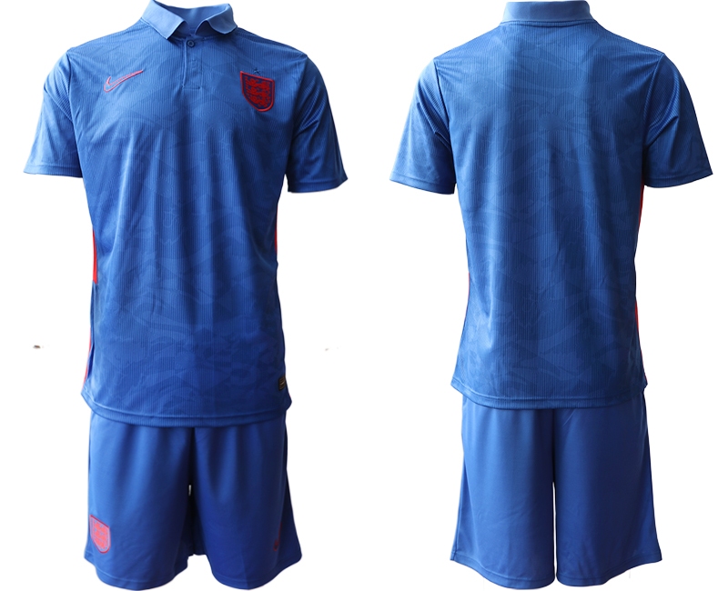Men 2021 European Cup England away blue Soccer Jersey